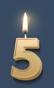 Oneofmany-5thBirthday-Candle Oneofmany-5thBirthday-Candle